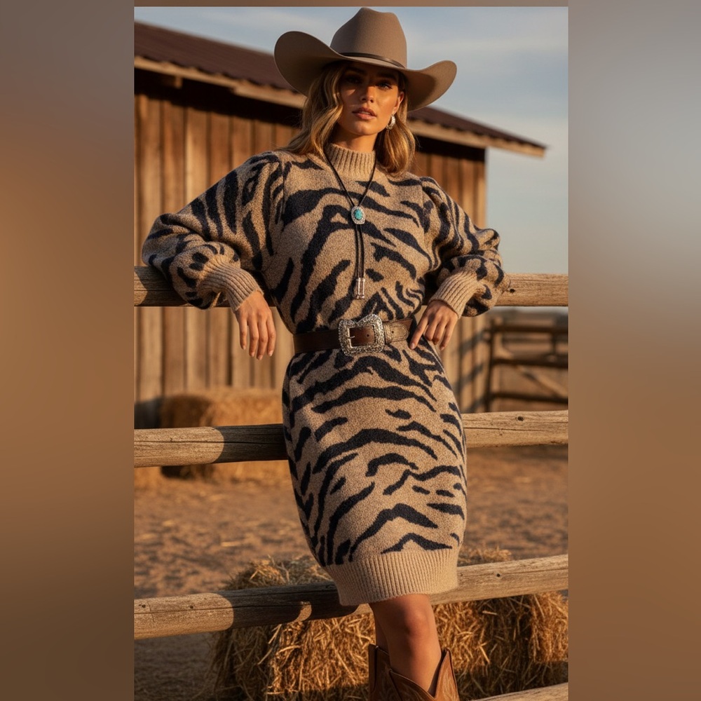 FREE PEOPLE En Saison designer sweater dress